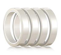 Zonon 4 Rolls 20mm x 33m 108 ft Heat Resistant Tape for Sublimation High Temp Adhesive Heat Transfer Tape Clear Vinyl Thermal Sublimation Press for Electronics Printing Circuit Board No Residue