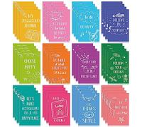 Zonon 48 Pcs A6 Pocket Notebooks Bulk Gift Inspirational Mini Notebook Bulk Lined Small Colorful Journal Onboarding Gift Notepad Journal for Writing Teacher Office Coworker Prize