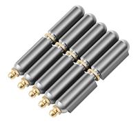 Zonon 5 Pack 3 Inch BBQ Smoker Bullet Weld on Bullet Hinge Carbon Steel Weldable Barrel Hinges Heavy Duty Weld on Hinge Detachable Gate Door Hinge for Swing Door Trailer Ramp