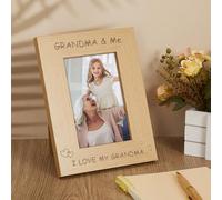 Zonon 6 x 4 Inch I Love My Grandma Photo Frame Love Grandma Gifts Grandma and Me Photo Picture Frame Gift for Christmas Mother's Day Birthday Gift Supplies