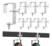 Zonon 8 Pcs Stage Lighting Truss Clamp Hook for Square Tube Galvanized Iron Truss Clamps for LED Dj Lights Par Spotlight, Moving Head Beam Spot Square Tube Clamp, Heavy Duty 88 Lbs /40 kg
