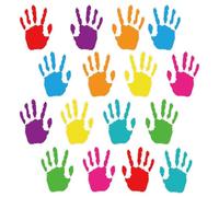 Zonon 96 Pieces Colorful Helping Hands Bulletin Board Cutouts Hand Accents Paper Cutouts for Classroom Decoration Bulletin Boards Crafts Teacher Student Back to School 5.5 x 3.9 Inch
