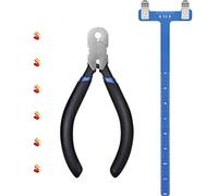 Zonon Bow String Nocking Points Pliers Strings Knock Set T Shape Bow Square Ruler Nocking Buckle Pliers Recurve Bow Turning Kit Archery (Dark Blue)
