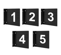 Zonon Exam Room Sign Numbers 1-5 Double Sided Hallway Signs 6 x 6 Inch Identification Number Flags for Exam Rooms Offices Educational Institution Directional Assistance Test Center