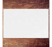 Zonon Large Blank Banners And Signs Polyester Oxford Cloth Sublimation Banner To Decorate With Hanging Rope For Indoor Wall Outdoor Easy to Hang DIY Signs For Business Office(White,3 x 5 Feet)