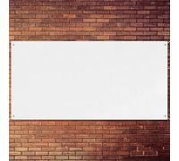 Zonon Large Blank Banners And Signs Polyester Oxford Cloth Sublimation Banner To Decorate With Hanging Rope For Indoor Wall Outdoor Easy to Hang DIY Signs For Business Office(White,4 x 6 Feet)