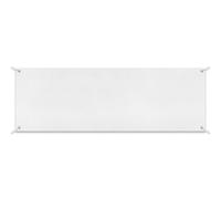 Zonon Large Blank Banners And Signs Polyester Oxford Cloth Sublimation Banner To Decorate With Hanging Rope For Indoor Wall Outdoor Easy to Hang DIY Signs For Business Office(White,4 x 12 Feet)