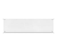 Zonon Large Blank Banners And Signs Polyester Oxford Cloth Sublimation Banner To Decorate With Hanging Rope For Indoor Wall Outdoor Easy to Hang DIY Signs For Business Office (White,2 x 10 Feet)
