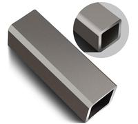 Zonon Square Hot Rolled Steel Tube, 2" x 2", 1/4" Wall Thickness, 6" Length Steel Square Tubing for Industrial Accessories
