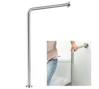 Zonon Wall to Floor Safety Grab Bar 24" by 33" Drinking Fountains Stainless Steel Brushed Finish Non-Slip Split-Design Shower Toilet Grab Bars forBathroom Wet Areas Disabled Elderly Pregnant Women