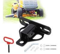 Zonon Zero Turn Lawn Mower Hitch Featuring a 1-1/4" Bolt-on Receiver of 6mm Thicker Heavy-Duty Steel with Chain Slot, and Includes a 1/2 Inch Magnetic Trailer Pin and a 5/8 Inch Hitch Pin with Clips