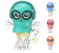 Zonopy Dancing Jellyfish Baby Toy, Crawling Jellyfish Tummy Time Toy Christmas, Magic Dancing Music Crawling Toys for 3 4 5 6 7 8 Year Old Kids Boy Girl Birthday Gifts, Interactive