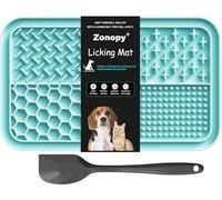 Zonopy Licking Mat for Dogs & Cats with Suction Cups, 1 Pack Dog Slow Feeder Lick Pat for Anxiety Relief, Dog Toys Feeding Mat for Butter Yogurt Peanut, Pets Grooming Bathing Training Mat