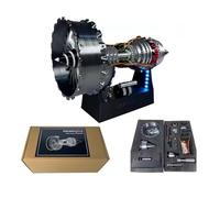 ZONSGIN TR900 Turbofan Engine Model, with Adjustable Speed and LED Lights, Aircraft Engine Model, Mechanical Science Education Toy Gift, Tabletop Ornament for Adult (28CM) (Assembly Version)
