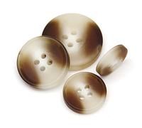 ZONSHJDKR Buttons for Clothes 30/10 pcs Resin Imitation Horn Black Large Buttons for Clothing Sweater Suit Coat Vintage Decorations Accessories-NO.3,15mm 30pcs(No.2 Beige,30mm 10pcs)