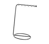 ZONSHJDKR Earring Display Stands 2Pcs Necklace Organizer Jewelry Stand for Shows(Black)