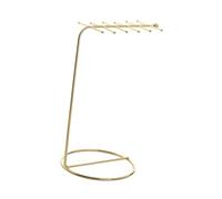 ZONSHJDKR Earring Display Stands 2Pcs Necklace Organizer Jewelry Stand for Shows(Gold)