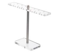 ZONSHJDKR Earring Display Stands 4Pcs Necklace Holder Shaped Jewelry Rack Small Organizer Acrylic Storage for Shows