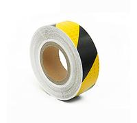 ZONSHJDKR Glow in the dark tape, 2 Inch X 82 Feet Reflective Tape, High Visibility - Warning Viscosity, Fade,Durable,Weather and,Black/Yello