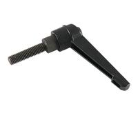 ZONSHJDKR M5-M16 Male Thread Metal Adjustable Handle Lever 1pcs Black Knobs(M10*80 * 32)