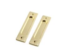 ZONSHJDKR Recessed Door knob 2 Pezzi Maniglie per Porte Scorrevoli Maniglia per Porta da Fienile Esterne Maniglione per Cassetti Armadi Guardaroba Comò Incasso(D)
