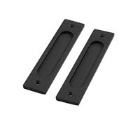 ZONSHJDKR Recessed Door knob 2 Pezzi Maniglie per Porte Scorrevoli Maniglia per Porta da Fienile Esterne Maniglione per Cassetti Armadi Guardaroba Comò Incasso(B)