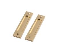 ZONSHJDKR Recessed Door knob 2 Pezzi Maniglie per Porte Scorrevoli Maniglia per Porta da Fienile Esterne Maniglione per Cassetti Armadi Guardaroba Comò Incasso(C)