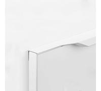 ZONSHJDKR Recessed Door knob Recessed Pulls,Sliding Door Handle,Hidden Drawer, Aluminum Cabinet Knob for Kitchen Bedroomniture(White,Length 450Mm)
