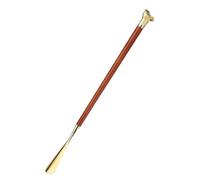 ZONSHJDKR Shoe Horn, Long Handle Shoe Horn for Seniors Zinc Alloy Beech Spoon Creative Animal Head Lifter with Cotton Bag(Mouse)