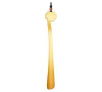 ZONSHJDKR Shoe Horn, Solid Brass Shoe Horn for Women Men Short-Handled Ruyi Shape Helper Durable Auspicious Living Room Ornaments