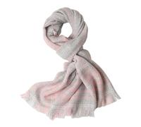 ZONSHJDKR Warm Cashmere Scarf, Solid Colour Neck Collar, Winter Cross Knit Scarves, Parent-Child Section(Pink)