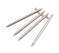 ZONSHJDKR Watch Band pins, Wholesale 100pcs Stainless Steel Quick Release Spring Bar Silver Watch Band Accessories Strap Repair Tool Watchband Link Pin(20mm)