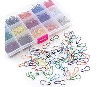 Zonster 100pcs/box Small Safety Pin Colorful Clothing Tag Gourd Pin Diy Sewing Locking Tools Handmade Craft Supplies Apparel Accessories Mini Buckle Pin, Random Color
