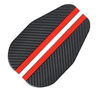 Zonster 2pcs Black Universal Car Rear View Mirror Rain Cover Visor Eyebrow Carbon Fiber Side Rain Guard Auto Accessories, 18.2x5.8cm