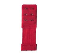 Zonster 4 Pcs 2 Hook Bra Extender for Women Elastic Bra Extension Strap Hook Clip Expander Adjustable Buckle Red