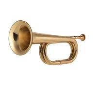 Zonster B Flat Bugle Call Trumpet Cavalry Military Cavalry Scouting Instrument with Mouthpiece for School Band