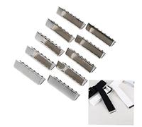Zonster Metal Belt Buckle End Tips, 10pcs/Lot, Casual Style, for Cotton Webbing Tag Bag Key Fob Chains Handbag Purse Sewing