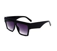 Zonster Oversized Flat Top Sunglasses, Beach Unisex Square Sunglasses Shades for Men Women