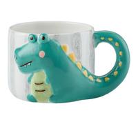 ZONSUSE Cute Crocodile Mug, Crocodile Ceramic Coffee Cup, with Alligator Tail Handle,Funny Breakfast Cup for Sons, Daughters, Children and Breakfast, Birthday Gift 380ml (Alligator)