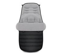 ZONSUSE Foot muff for prams winter, baby foot muff for buggy with hood with drawstring, foot muff pram baby with zip, removable and machine washable, for prams, gray, Moderno