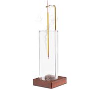 ZONSUSE Incense Burner with Removable Glass Ash Catcher,Incense Holder with Inverted Incense Stick Holders,Anti-Ash Flying,Perfect for Yoga Meditation Mindfulness Spa Relax Home Decor (Square Base)