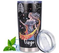 ZONSUSE Stainless Steel Insulated Tumbler, 20oz Double Wall Vacuum Coffee Cup, Travel Coffee Mug Spill Proof with Lid, Durable Shatterproof Mugs for Camping, Powder Coated Cups (Virgo)