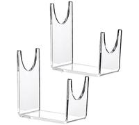 ZONTO Acrylic Shofar Holder | 2 Wand Holders,Small Size Corner Display Stand Strong Acrylic, Pocket Knives, Other Crafts Collection