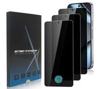 zonyee 3 Pack Privacy Screen Protector for Google Pixel 10 Pro, 9H Hardness Anti-Spy Full Adhesive Coverage Tempered Glass Film for Google Pixel 10 Pro [Support Fingerprint Reader, Anti-Fingerprint]