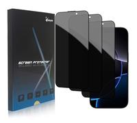 zonyee Privacy Screen Protector for iPhone 16 Pro Max, 3 Pack 9H Hardness Shatterproof Anti-Spy Tempered Glass Film Compatible with iPhone 16 Pro Max 6.9'', Edge to Edge Protection Film Case-Friendly