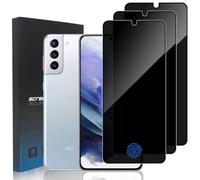 zonyee Privacy Screen Protector for Samsung Galaxy S21 Plus 6.7-Inch, 9H Hardness Anti Spy Tempered Glass Film for Samsung Galaxy S21+, 3 Pack, 3D Curved, Scratch-Resistant, Anti-Fingerprint
