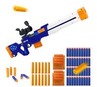 ZONZTER Toy Gun Models Foam Blasters Soft Bullet, Shell Ejecting Toy Gun, 12 Shell Case 40 Soft Darts 2 Magazines, Blaster Gift for Boys Girls Indoor Outdoor Play - 033