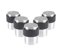 ZOO 5 X 1 x Door stop 41mm in satin stainless steel for floor mounting, fixings included.