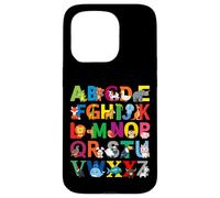 Zoo Animal Alphabet ABCs Learning Cute Kindergarten Teacher Case for iPhone 15 Pro