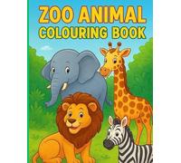 Zoo animal colouring book